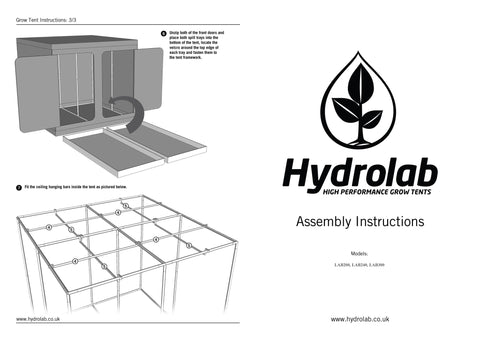 LAB300 Grow Tent (300x300x200cm)